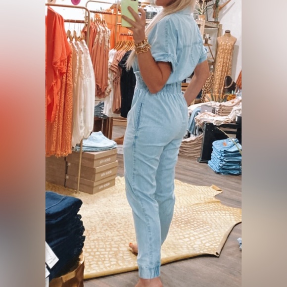 THE DOWDY CHAMBRAY JUMPER BY ELAN NWT SZ S - Picture 9 of 9